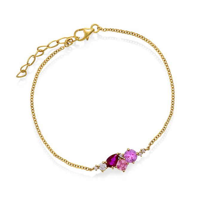 Hovedbilde GLAM ARMBÅND MED ROSA TONER