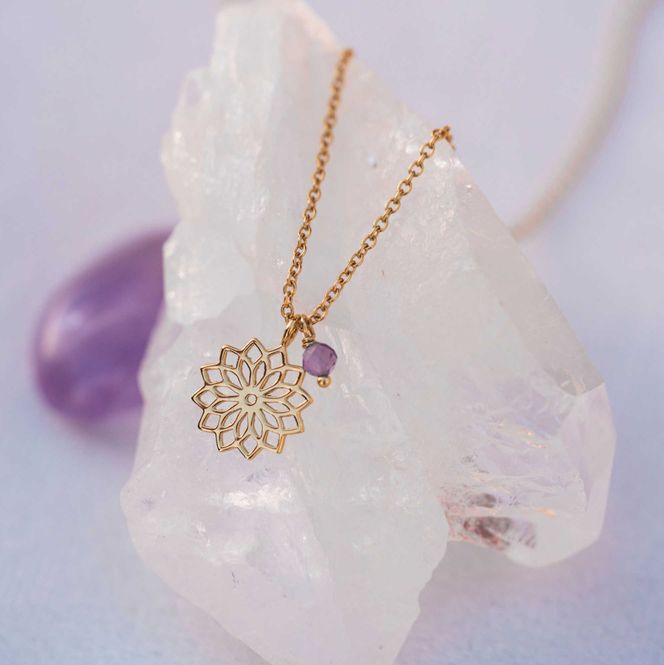 Hovedbilde KRONECHAKRA anheng med ametyst 221427