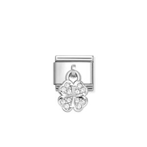 Hovedbilde NOMINATION CHARMS firkløver med glitter 331800/31