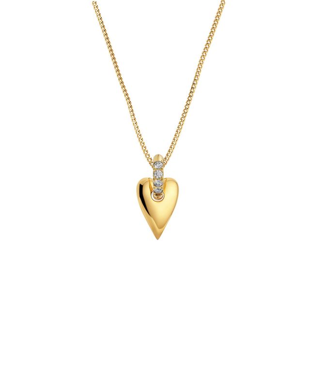 Amore Sparkle Necklace S Gold 132233