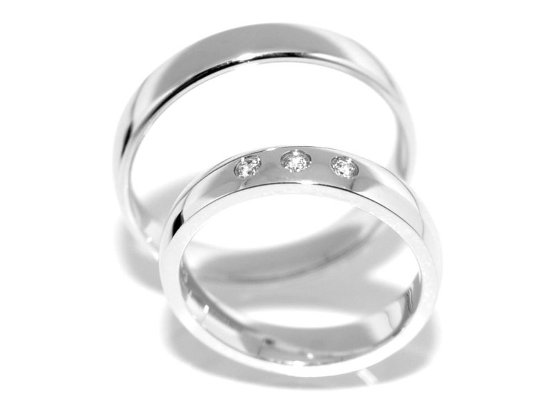 Gifteringer med diamanter 0.09 w.si